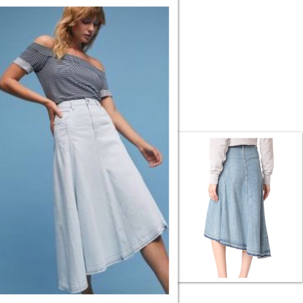 Citizen of Humanity Raquel Flounce Frayed Skirt - Picture 4 of 8